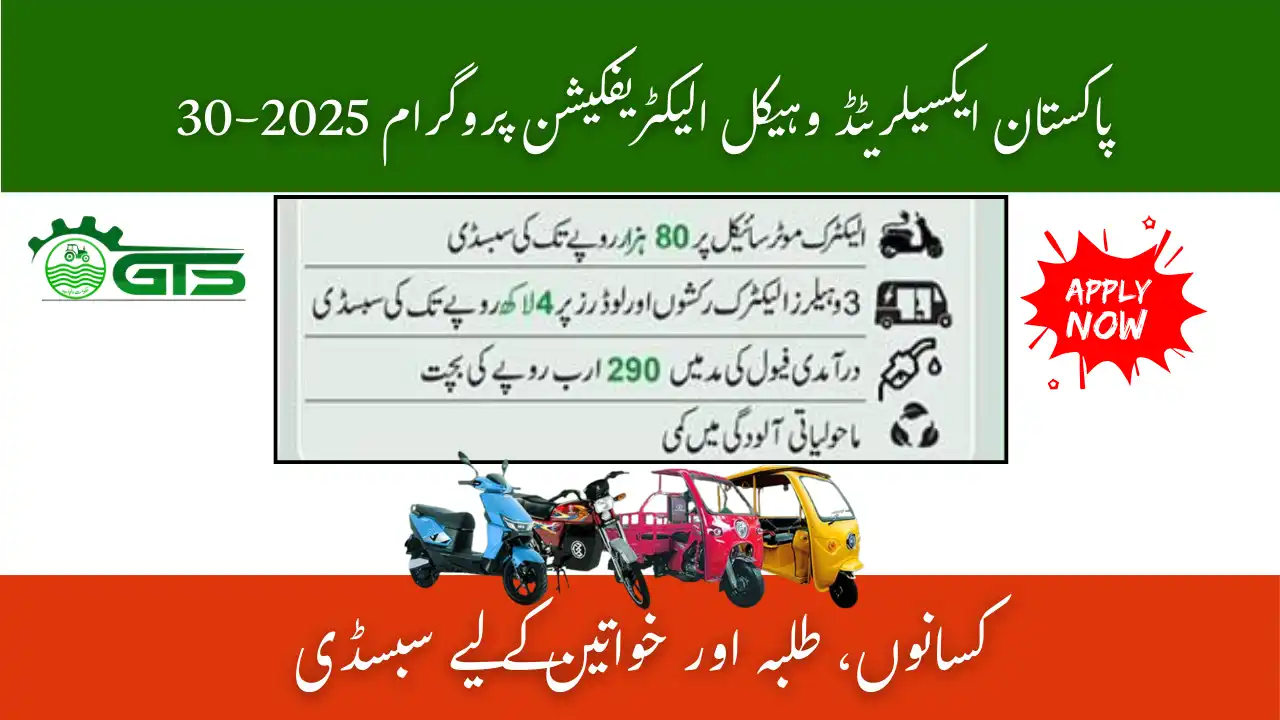 Pakistan Accelerated Vehicle Electrification Program 2025-30