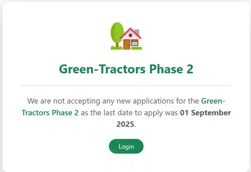 Green Tractor Scheme Phase 2 Application Close