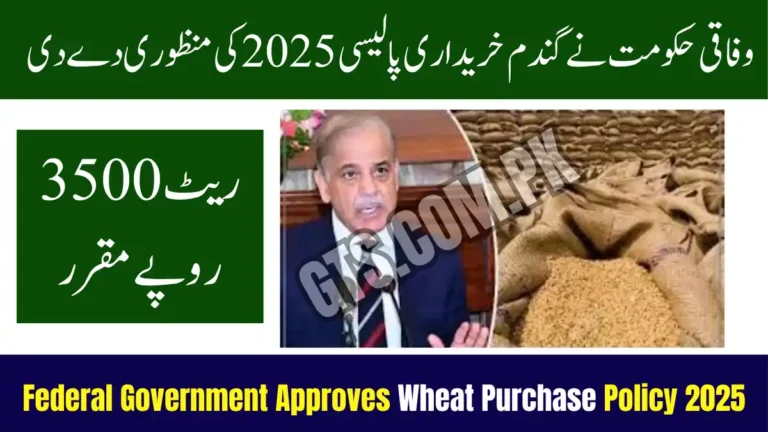 Federal Government Approves Wheat Purchase Policy 2025
