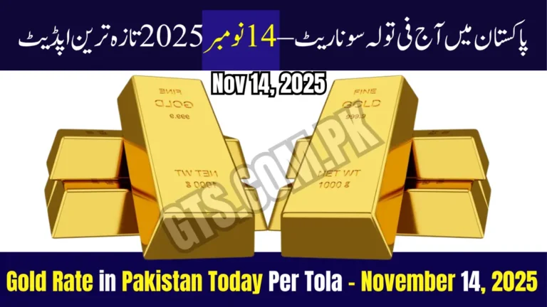 Gold Rate in Pakistan Today Per Tola November 14, 2025