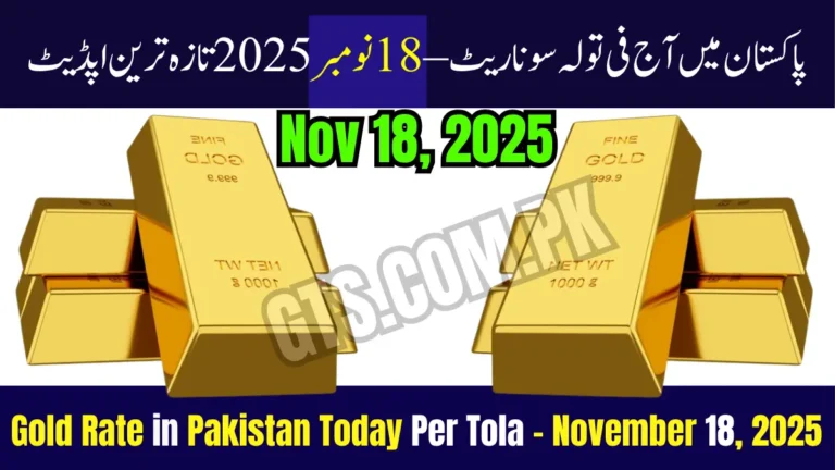 Gold Rate in Pakistan Today Per Tola November 18, 2025