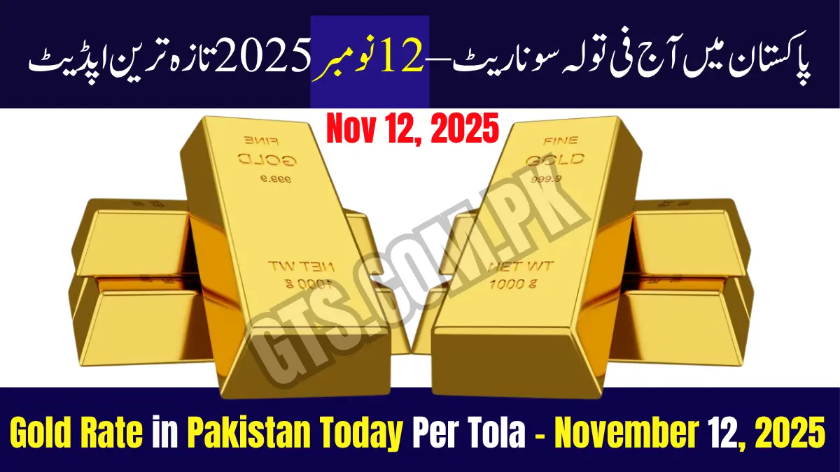 Gold Rate in Pakistan Today Per Tola – November 12, 2025