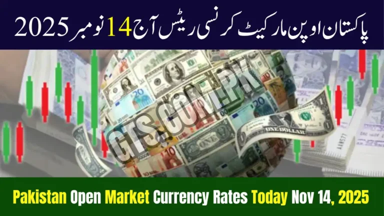 Pakistan Open Market Currency Rates Today Nov 14, 2025