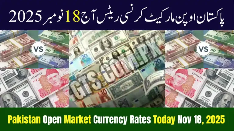 Pakistan Open Market Currency Rates Today Nov 18, 2025