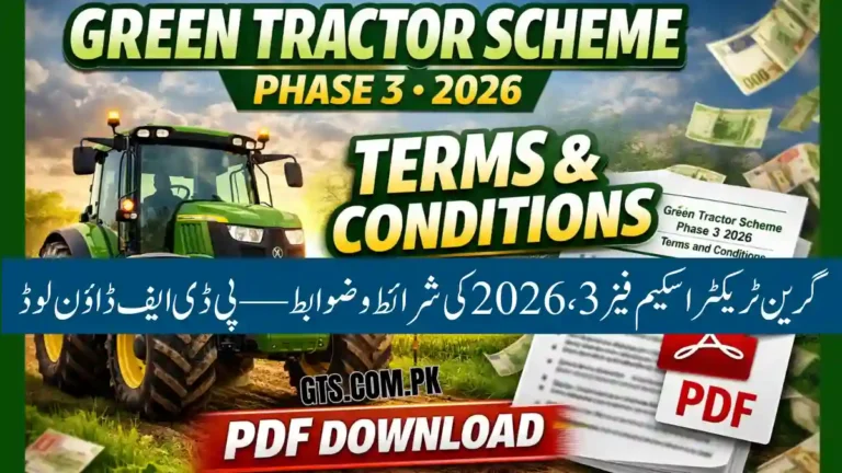 Green Tractor Scheme Phase 3 2026 Terms And Conditions PDF Download