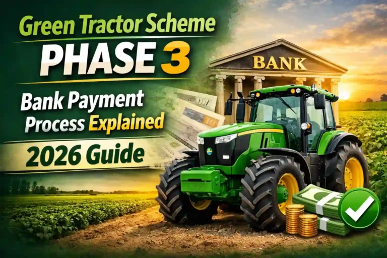 Green Tractor Scheme Phase 3 Bank Payment Process Explained (2026 Guide)