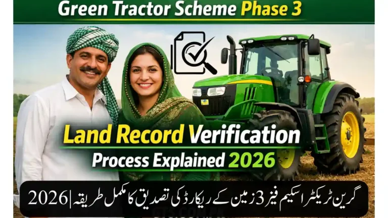 Green Tractor Scheme Phase 3 Land Record Verification Process Explained 2026