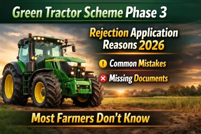 Green Tractor Scheme Phase 3 Rejection Application Reasons 2026