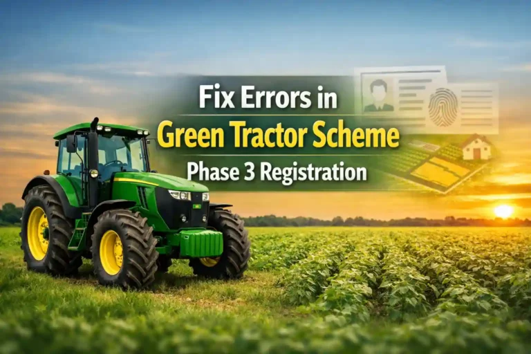 How to Fix Errors in Green Tractor Scheme Phase 3 Registration