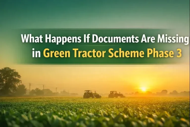 What Happens If Documents Are Missing in Green Tractor Scheme Phase 3 Registration?
