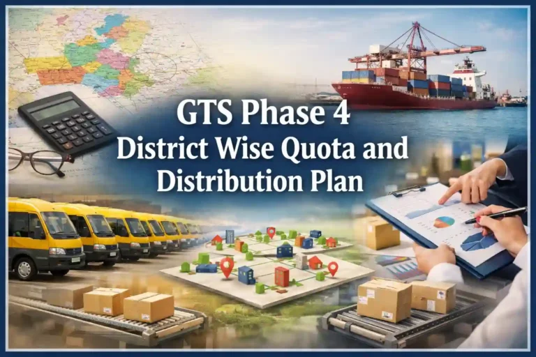 GTS Phase 4 District Wise Quota and Distribution Plan