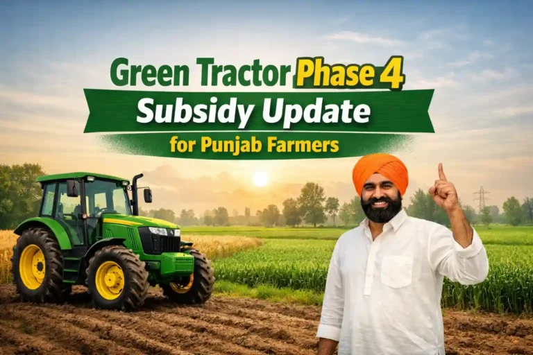 Green Tractor Phase 4 Subsidy Update for Punjab Farmers