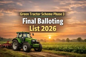 Green Tractor Scheme Phase 3 Final Balloting List 2026