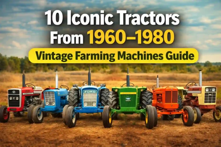 10 Iconic Tractors From 1960–1980 – Vintage Farming Machines Guide