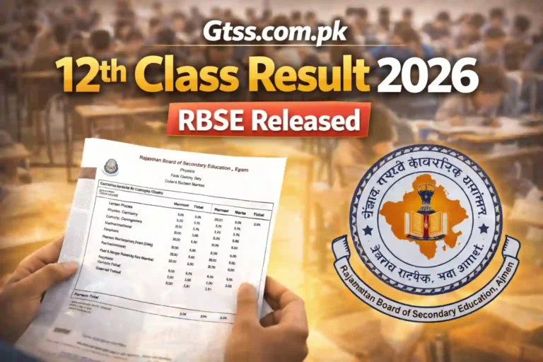12th Class Result 2026 RBSE Released – Check Rajasthan Board Result Online Now
