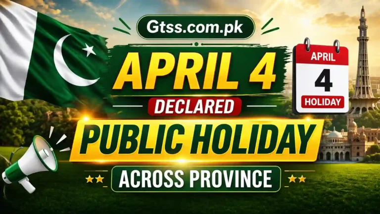 Breaking News April 4 Declared Public Holiday Across Province – Check Official Update