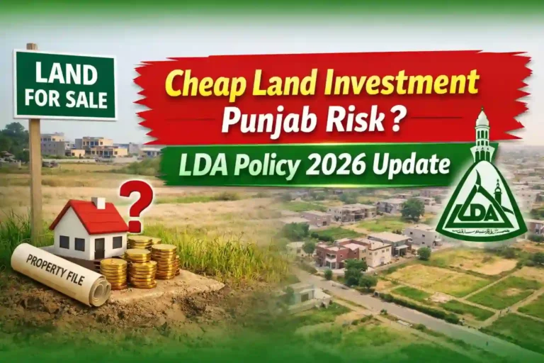 Cheap Land Investment Punjab Risk? LDA Policy 2026 Update