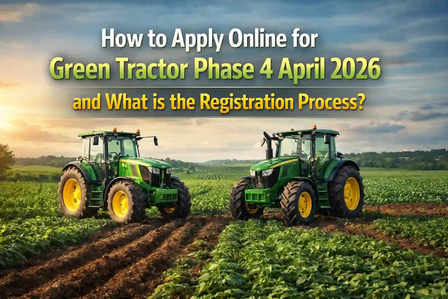 How to Apply Online for Green Tractor Phase 4 April 2026 and What is the Registration Process