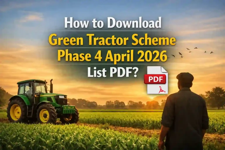 How to Download Green Tractor Scheme Phase 4 April 2026 List PDF