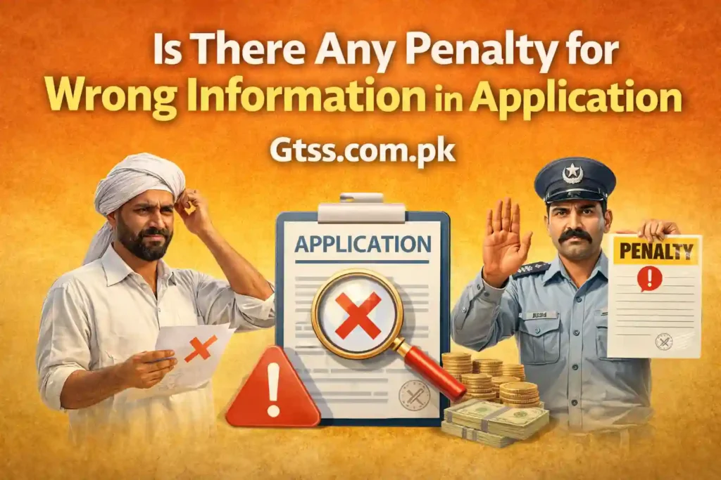 Is There Any Penalty for Wrong Information in Application