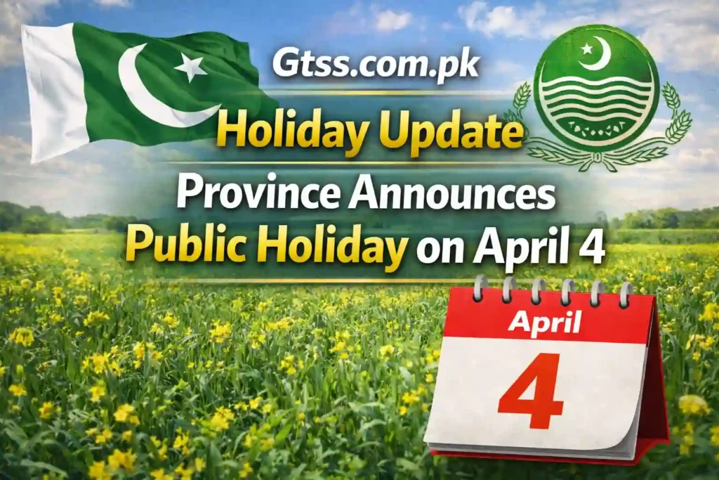 Province Announces Public Holiday on April 4