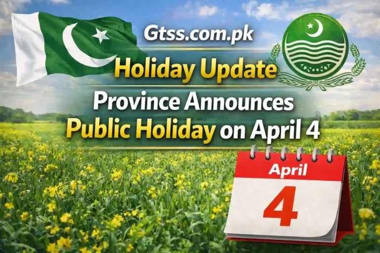 Province Announces Public Holiday on April 4