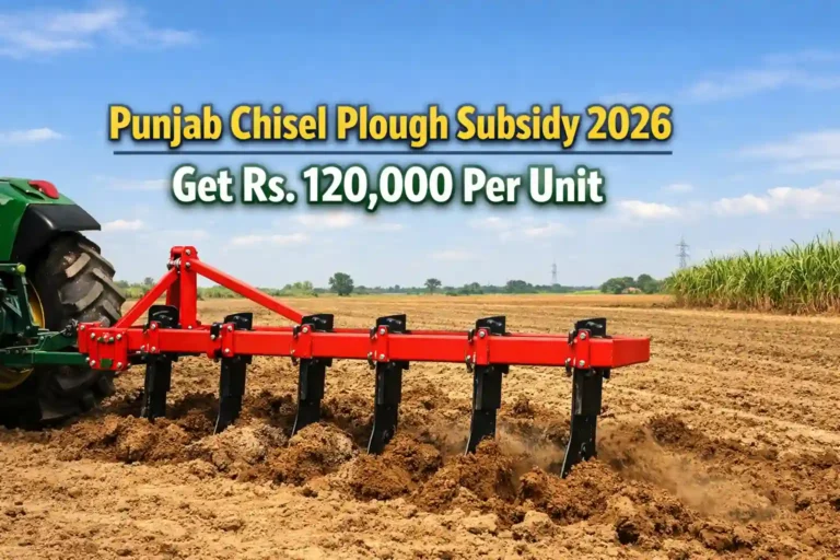 Punjab Chisel Plough Subsidy 2026 Get Rs. 120,000 Per Unit