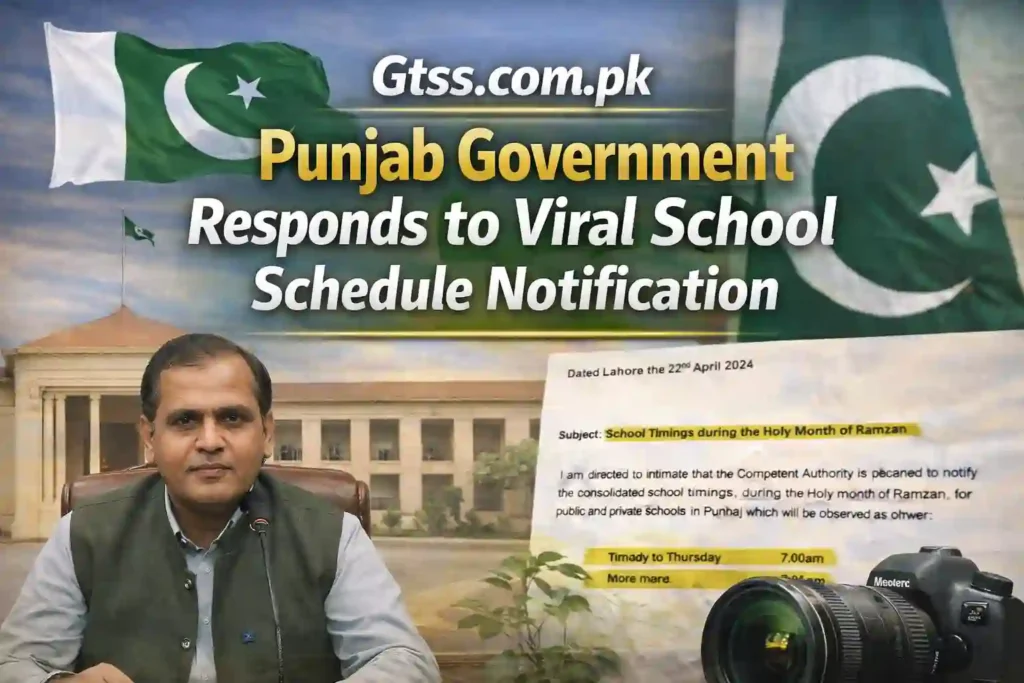 Punjab Government Responds to Viral School Schedule Notification