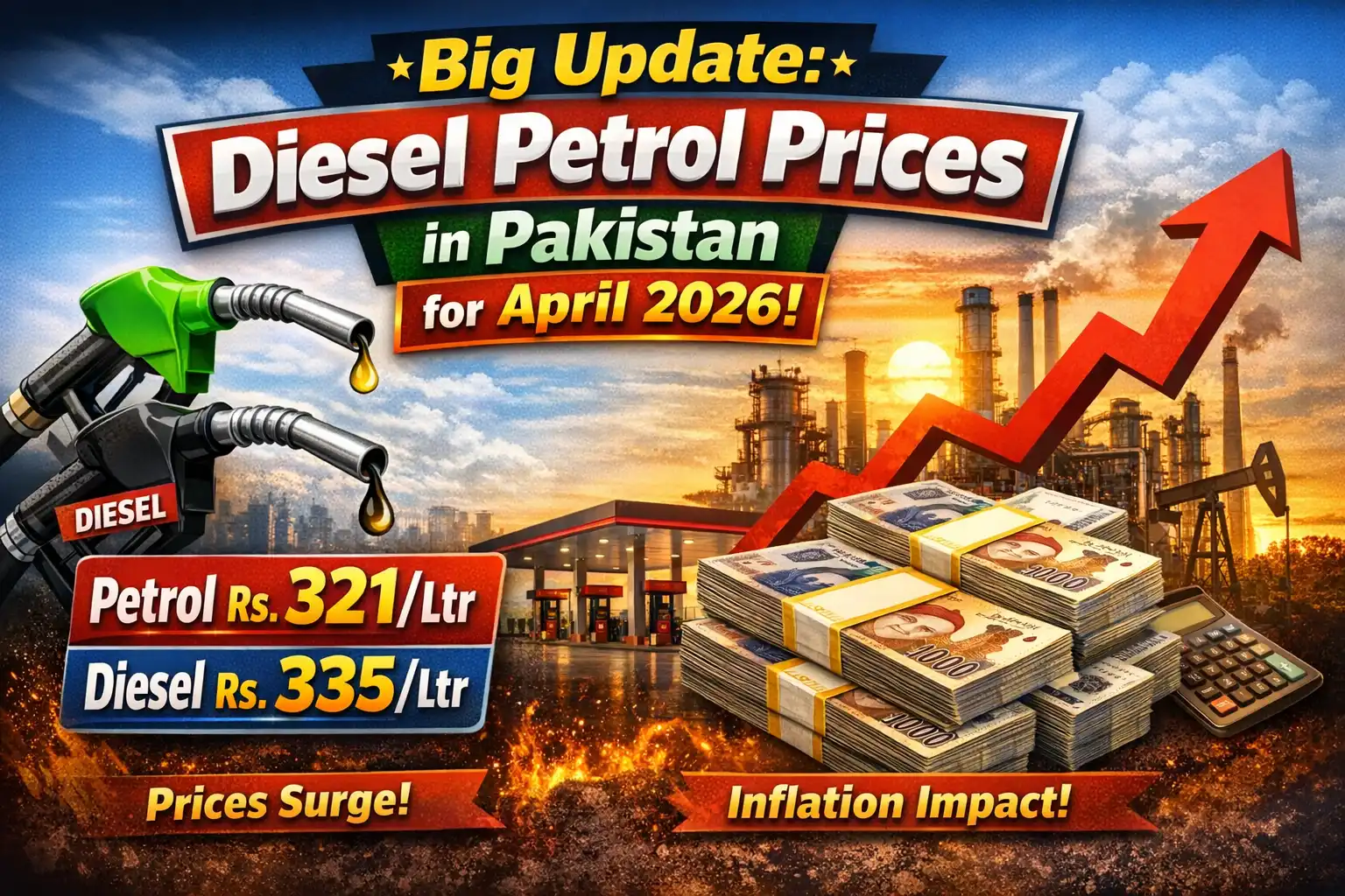 Big Update Diesel Petrol Prices in Pakistan Announced for April 2026