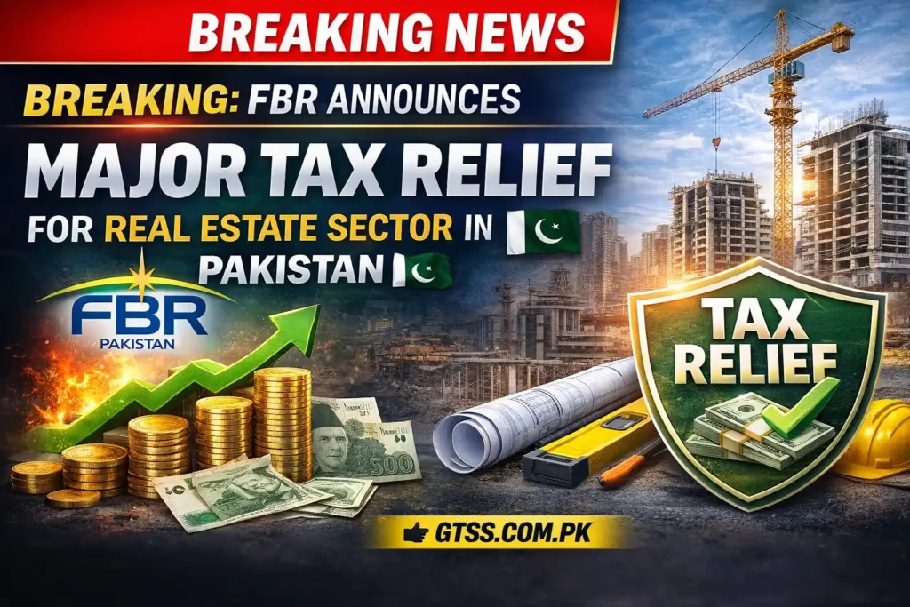 Breaking News FBR Announces Major Tax Relief for Real Estate Sector in Pakistan