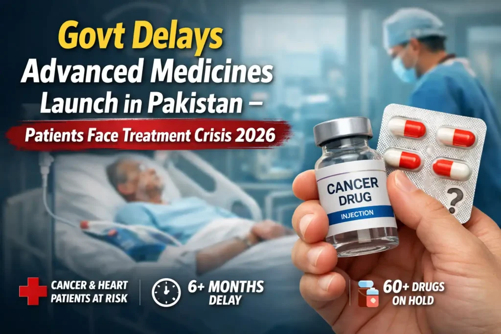 Govt Delays Advanced Medicines Launch in Pakistan – Patients Face Treatment Crisis 2026