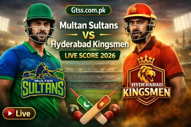 Multan Sultans vs Hyderabad Kingsmen Live Score 2026