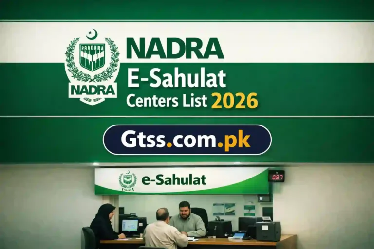 NADRA E-Sahulat Centers List 2026