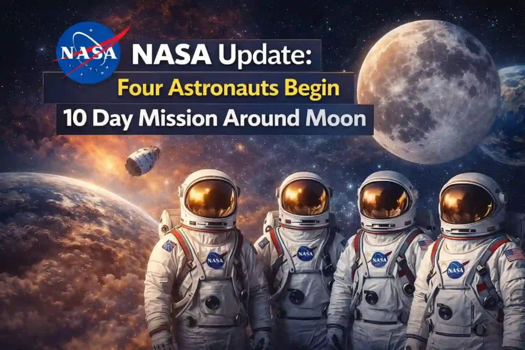 NASA Update: Four Astronauts Begin 10 Day Mission Around Moon