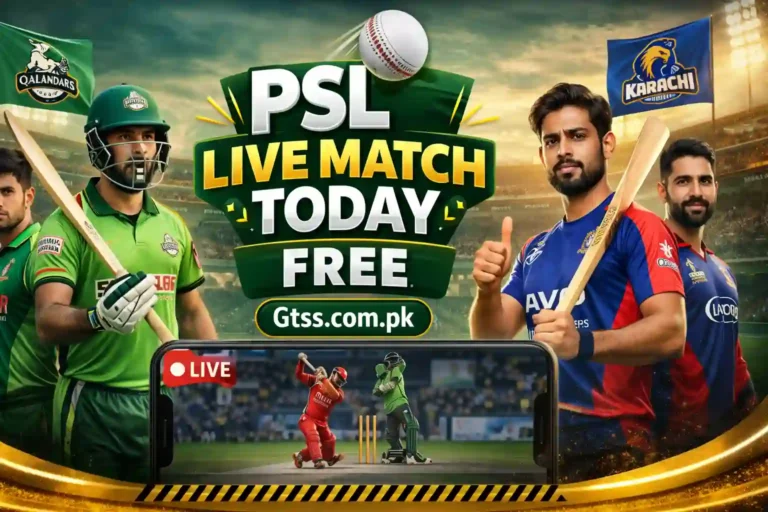PSL Live Match Today Free – Watch Live Streaming, Score & Match Link