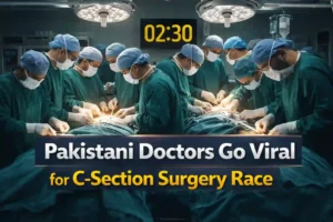 Pakistani Doctors Go Viral for C-Section Surgery Race Original Video Link