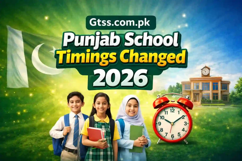 Punjab School Timings Changed 2026