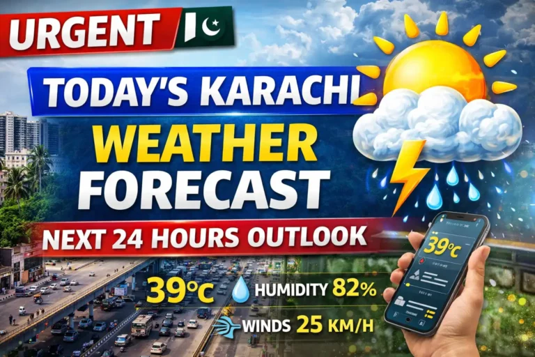Today’s Karachi Weather Forecast – What to Expect in the Next 24 Hours
